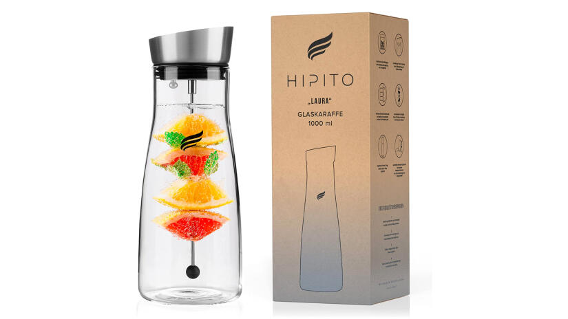 Wasserkaraffe mit Fruchteinsatz