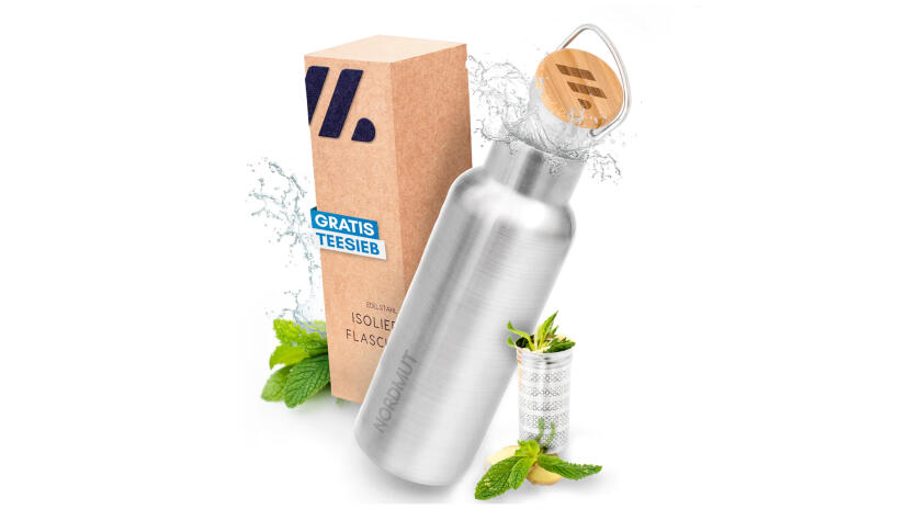 Thermos Tee-Flasche mit Teesieb