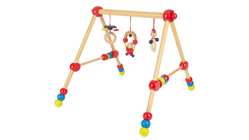 Spielebogen für Babys aus Holz