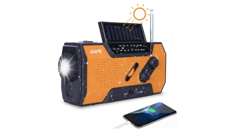 Batteriebetriebenes Radio oder Kurbelradio