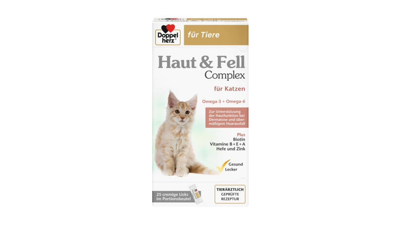 Doppelherz Haut & Fell Complex – speziell für Katzen