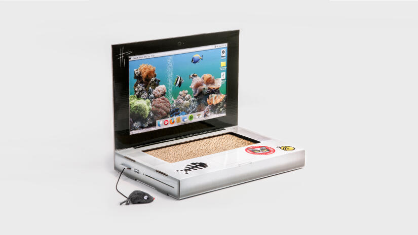Kratz-Laptop für Katzen