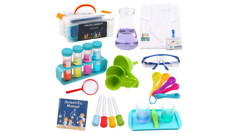 Experimentierkasten mit Laborkittel